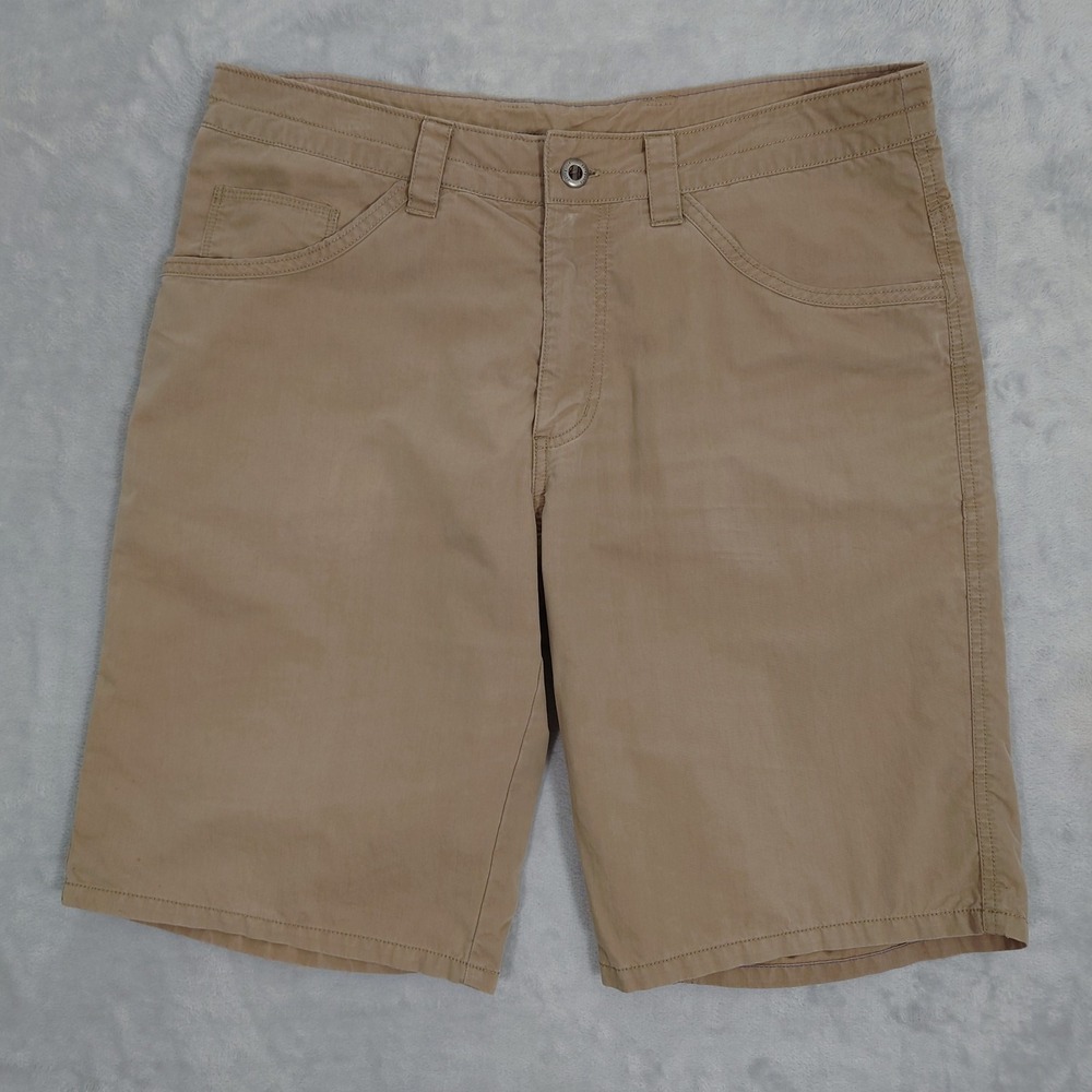 Patagonia Tenpenny Shorts Mens 34 11" Organic Cotton Nylon Tan Workwear 57840